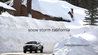 snow storm california
